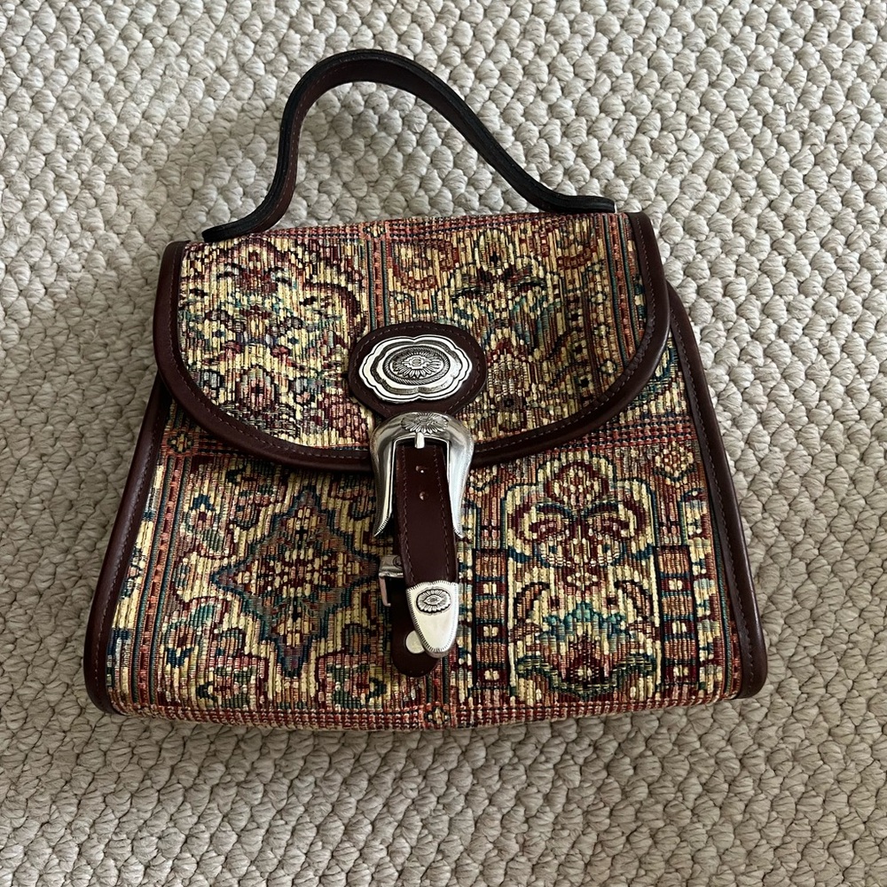 Vintage western tapestry bag